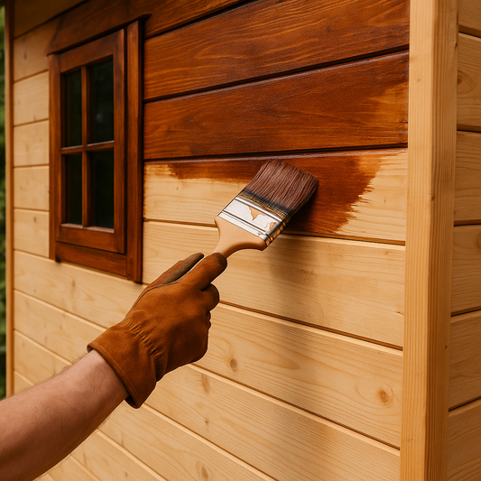 Lasure ou peinture :quelle protection pour votre abri ?