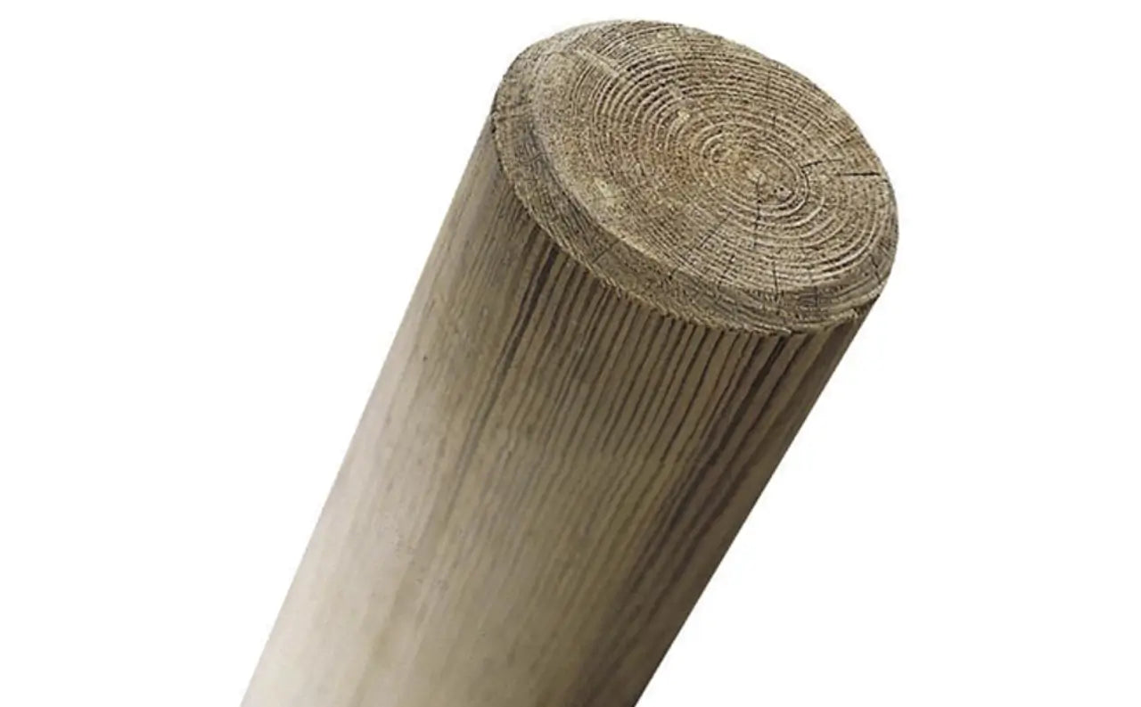 Rondin en bois autoclave Ø10 cm – Longueur 4 m